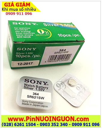 Sony SR936SW _Pin 394; Pin đồng hồ 1.55v Silver Oxide Sony SR936SW _Pin 394 (Loại vỉ 1viên)